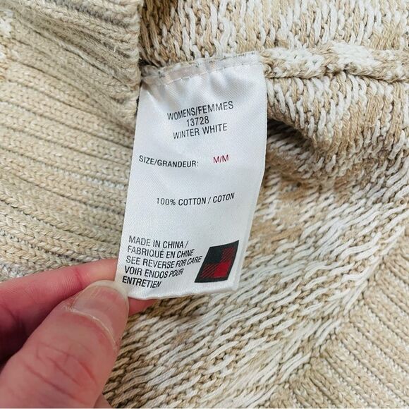 Woolrich Tan Fair Isle Turtleneck Sweater Size M - Picture 6 of 11